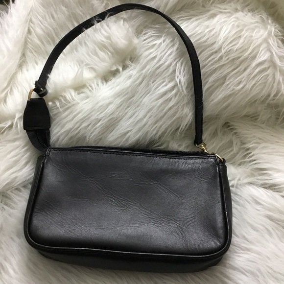 Boho Black leather tapestry shoulder purse - Picture 6 of 8